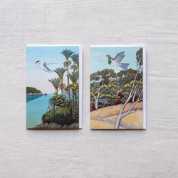 8 Notecards with Envelopes | Tern and Kereru