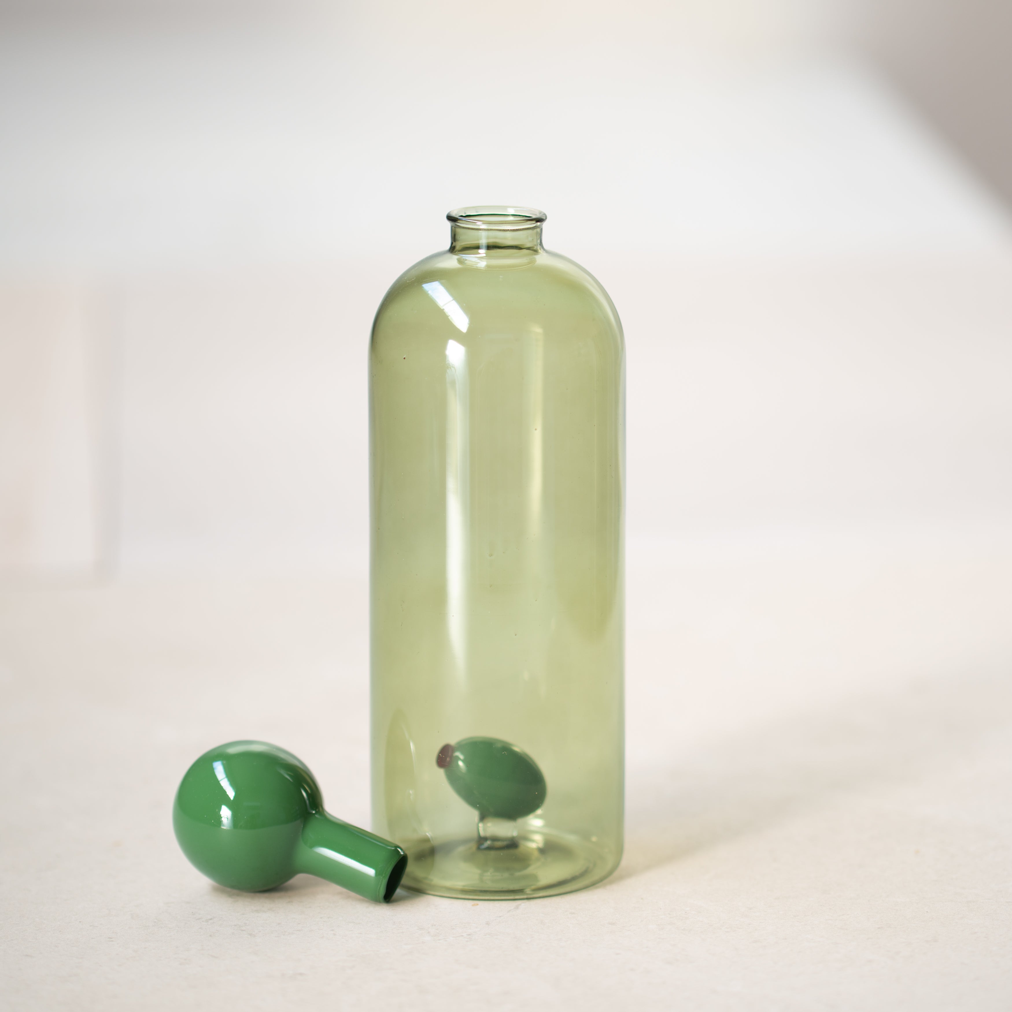Glass Olive Oil Bottle | Green