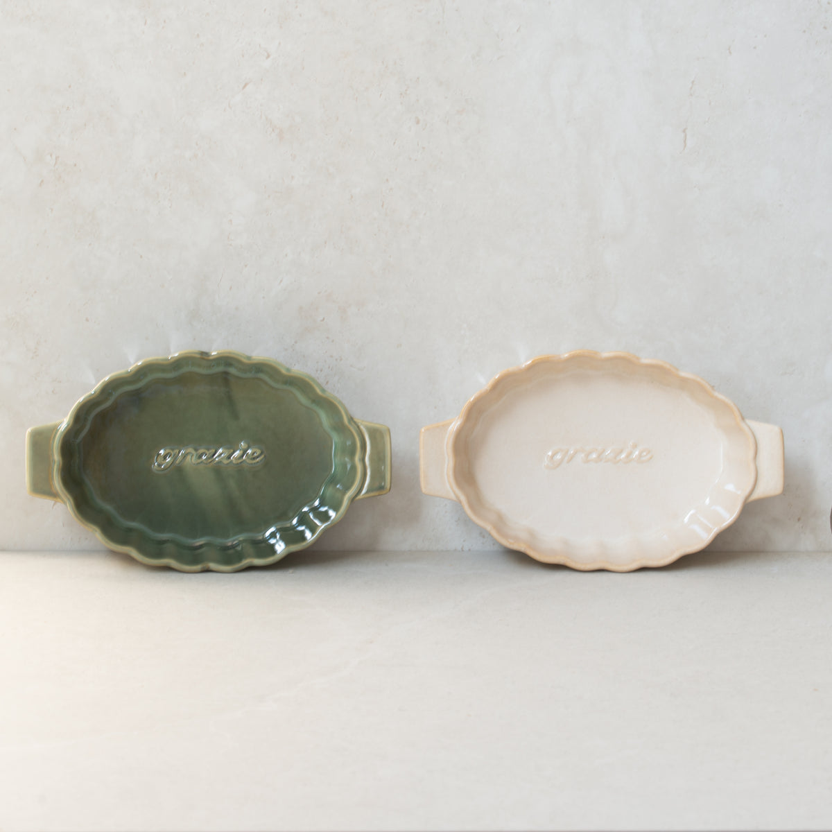 Onda Oval Ceramic Baker | Small | Set of 2