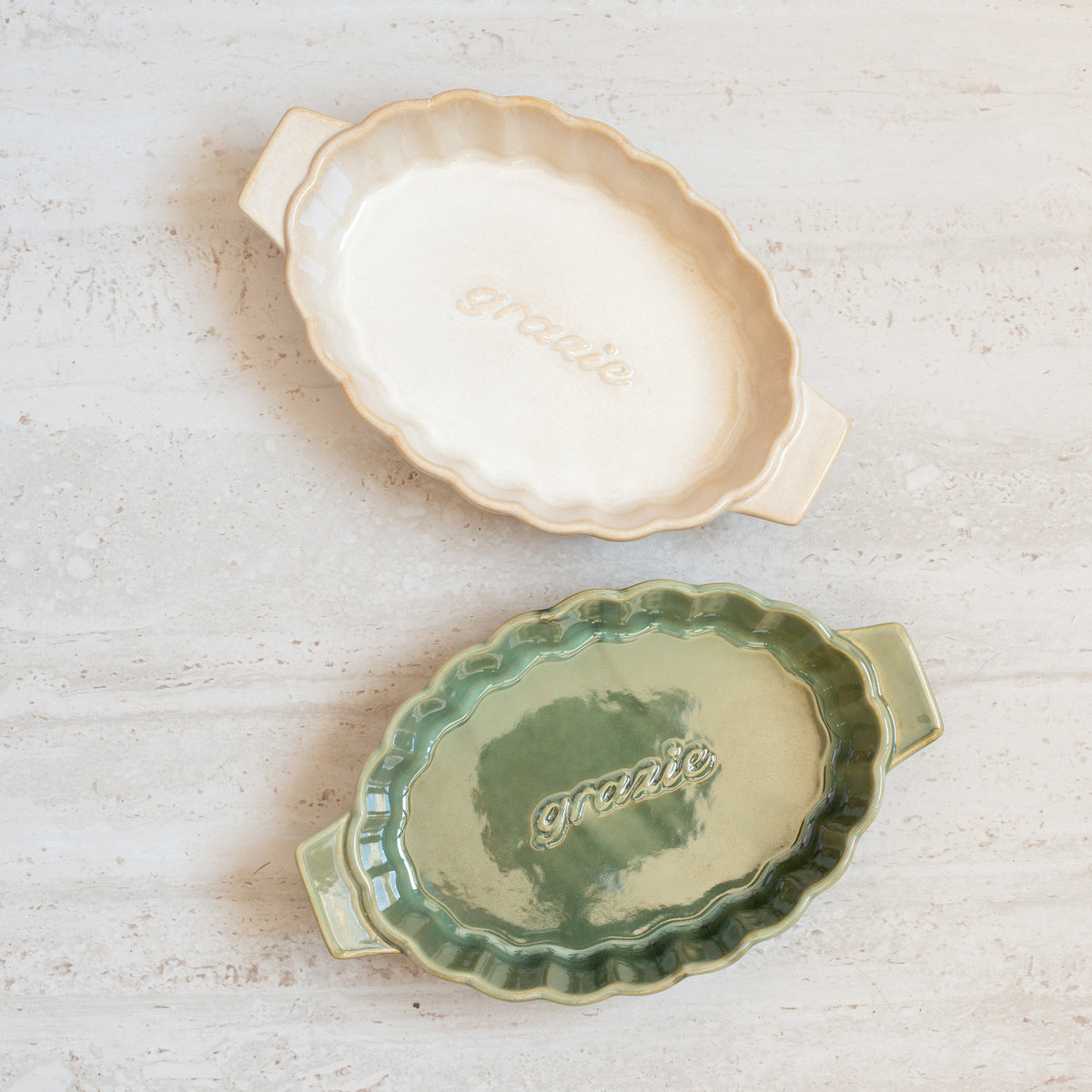 Onda Oval Ceramic Baker | Small | Set of 2