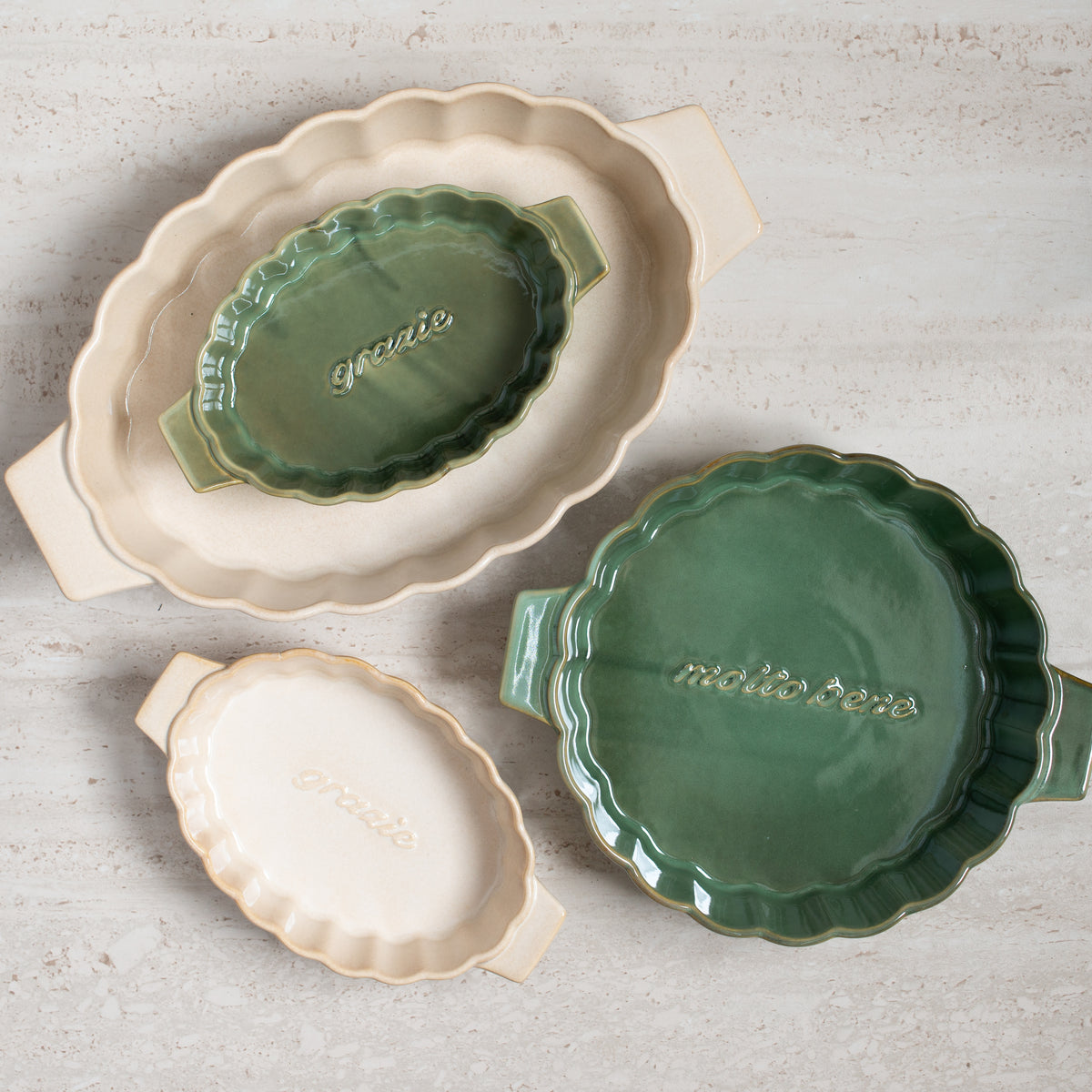 Onda Round Ceramic Baker | Large
