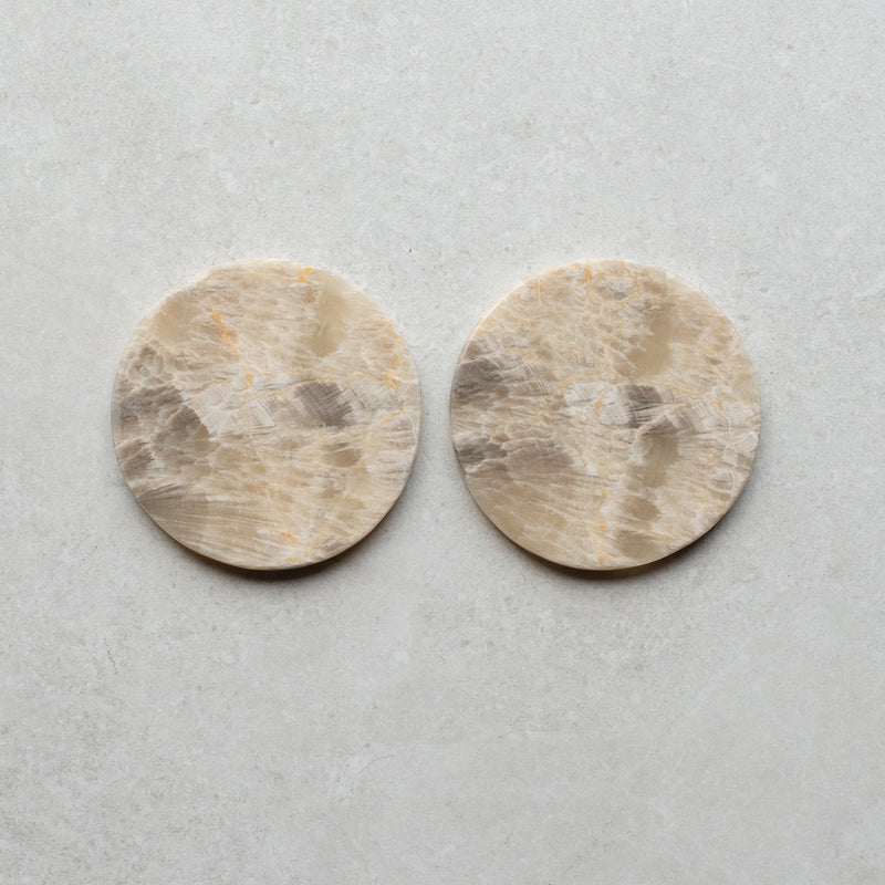 Marble Onyx Coasters | Pair | C