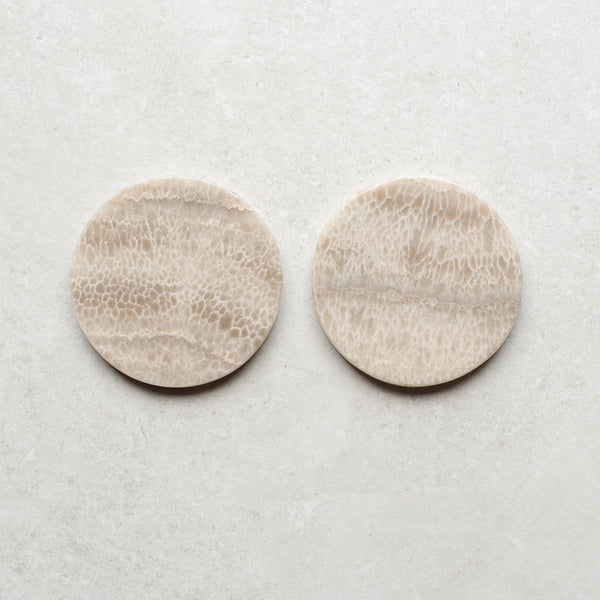 Marble Onyx Coasters | Pair | F