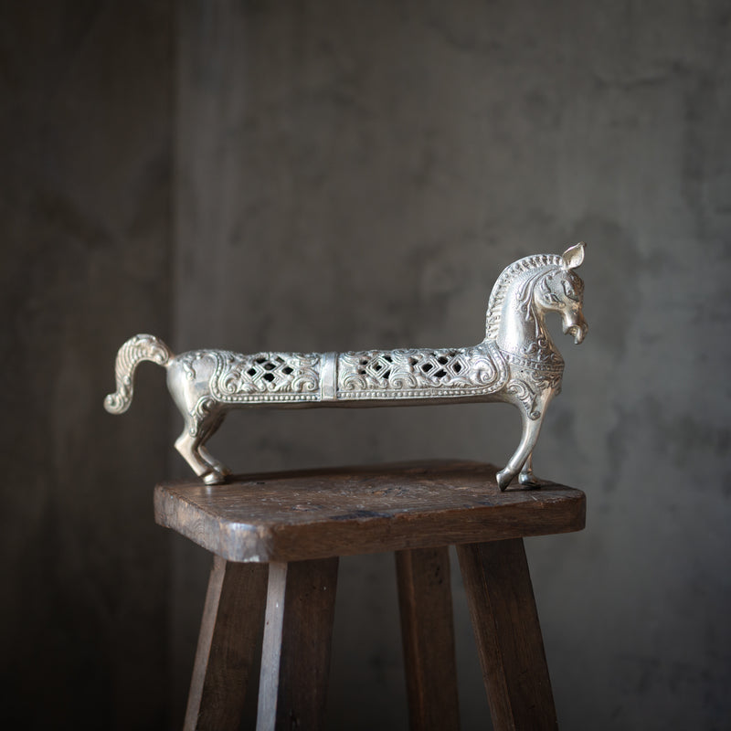 Ornate Long Horse | Silver