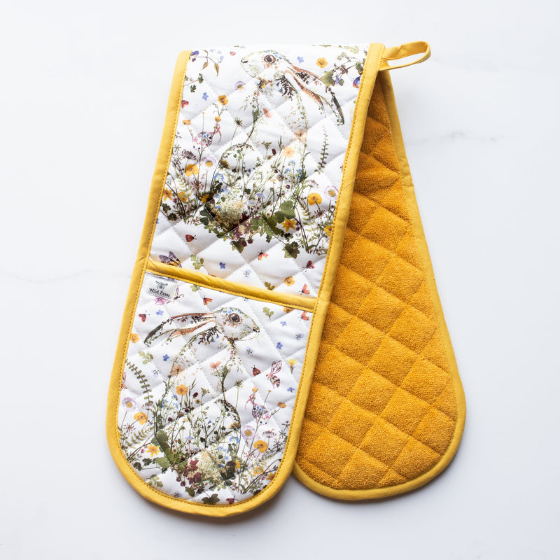 Oven Gloves (Organic Cotton)  | Wildflower Hare