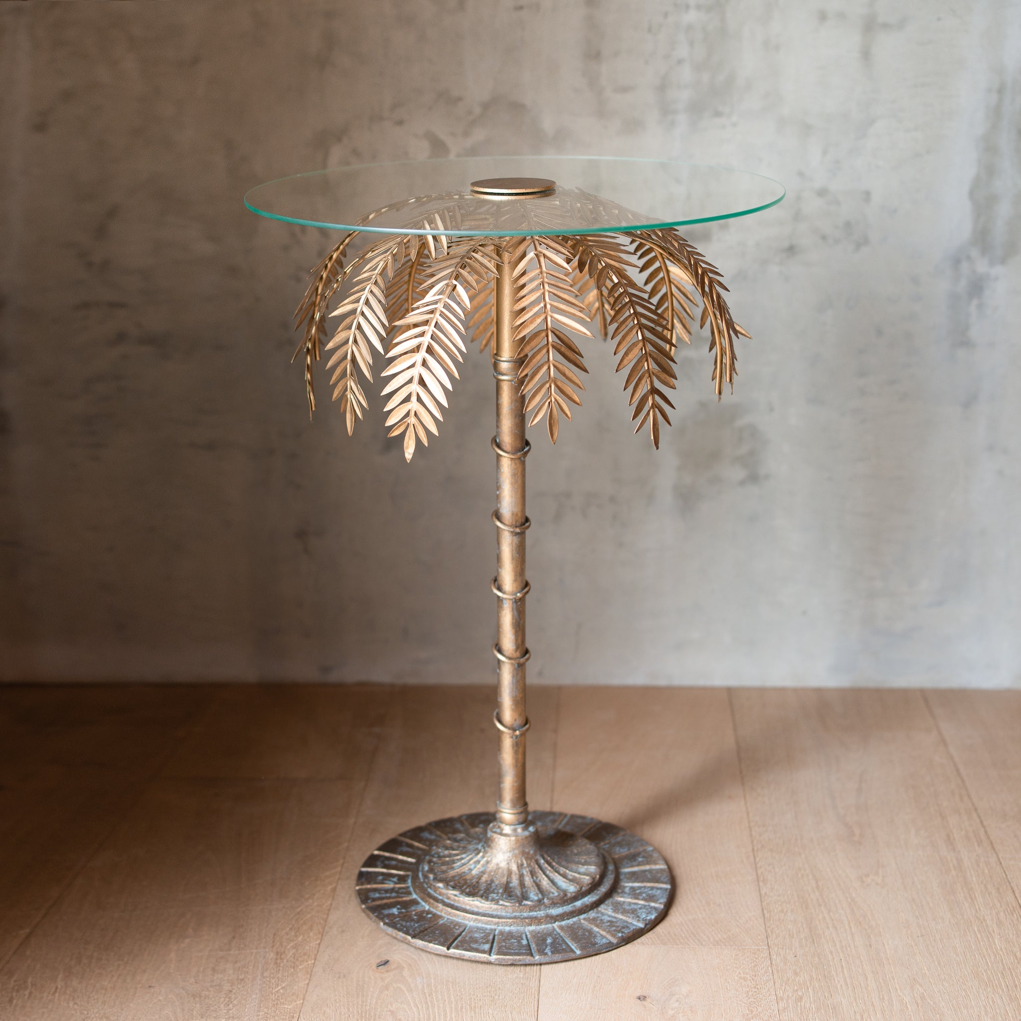 Palm tree side table discount
