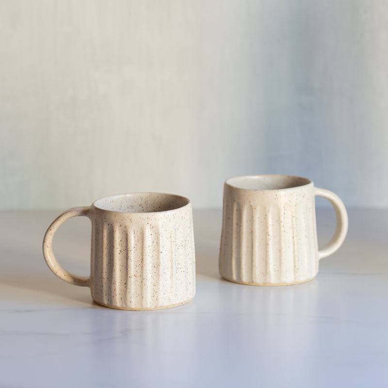 The Payge Carved Mug | Walnut Spice Glaze