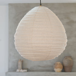 Linen Light Shade | Pear - 60cm | Natural