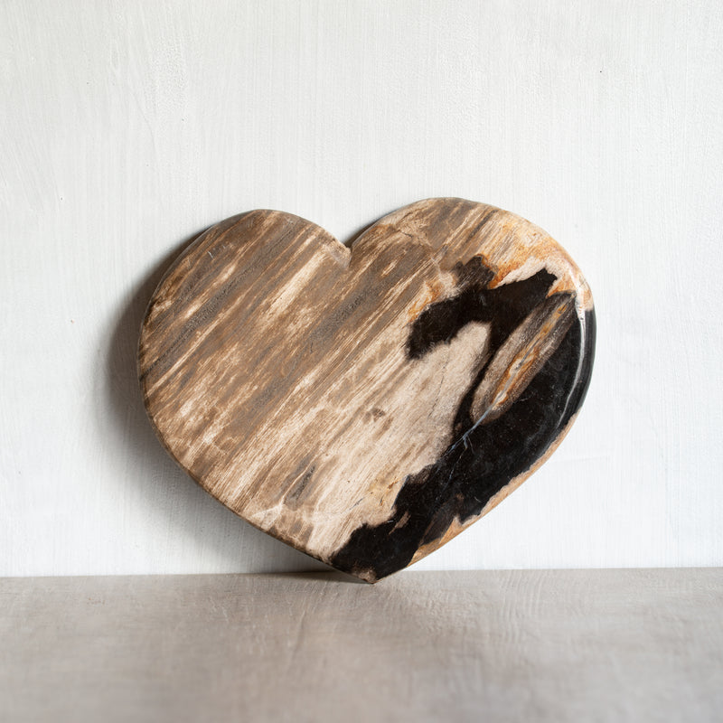 Petrified Wood | Large Love Heart (3)