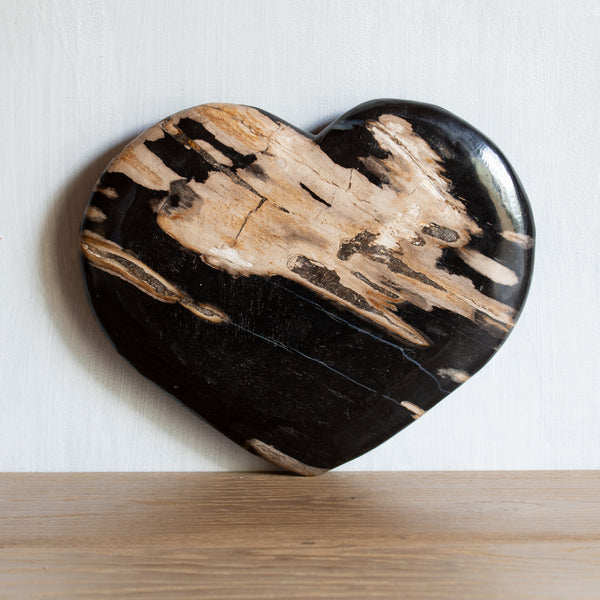 Petrified Wood | Large Love Heart (5)