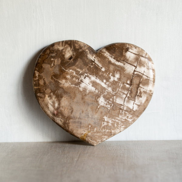 Petrified Wood | Large Love Heart (8)