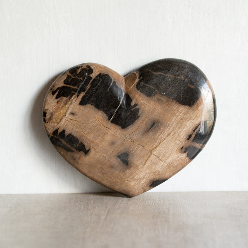 Petrified Wood | Large Love Heart (9)