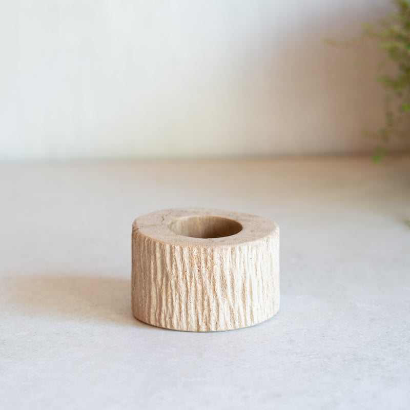 Petrified Wood Votive | Light