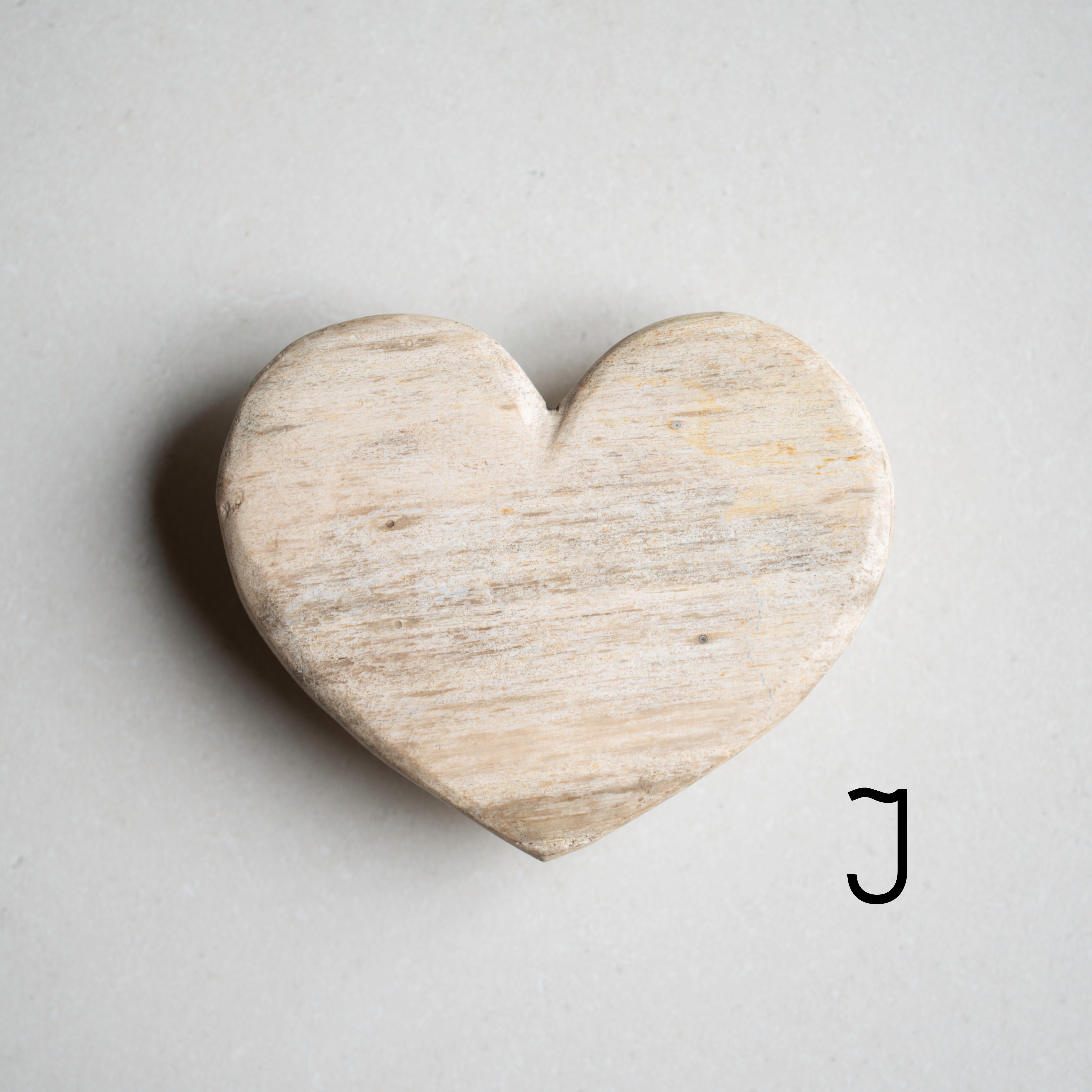 Petrified Wood Love Hearts | Small