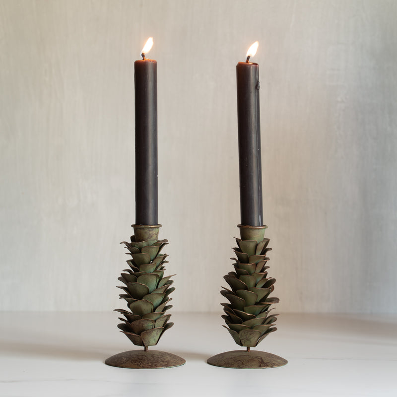 Pinecone Candle Stand | Large