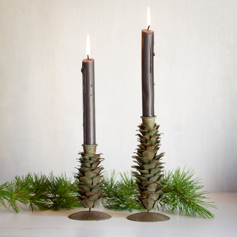 Pinecone Candle Stand | Small