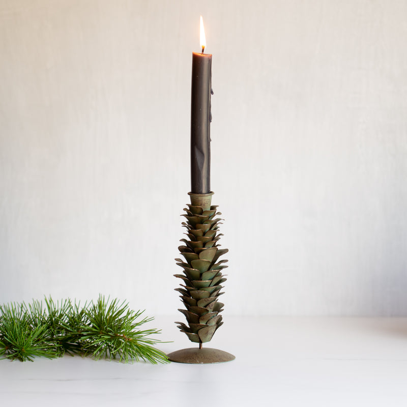 Pinecone Candle Stand | Large