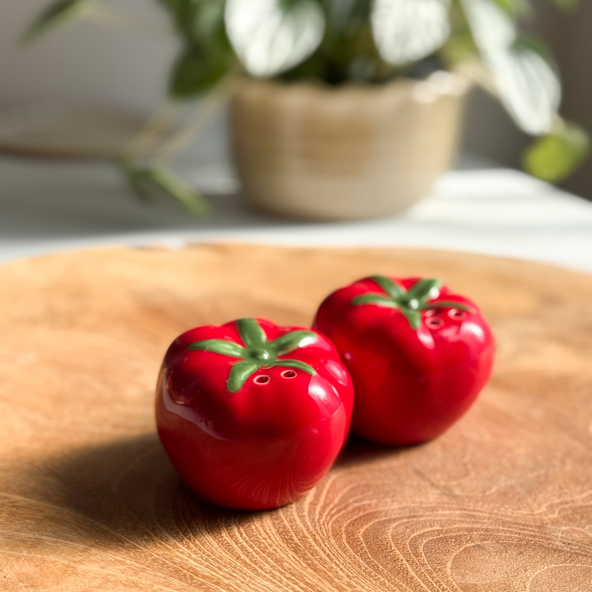 Ceramic Salt + Pepper Shakers | Pomodoro