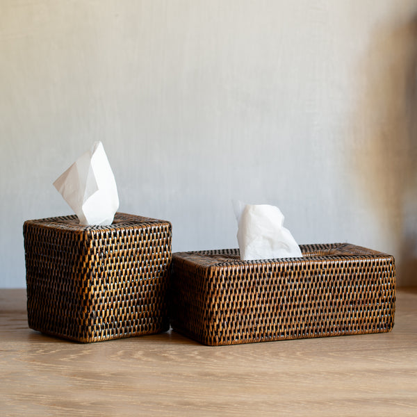 Rattan Tissue Box | Square