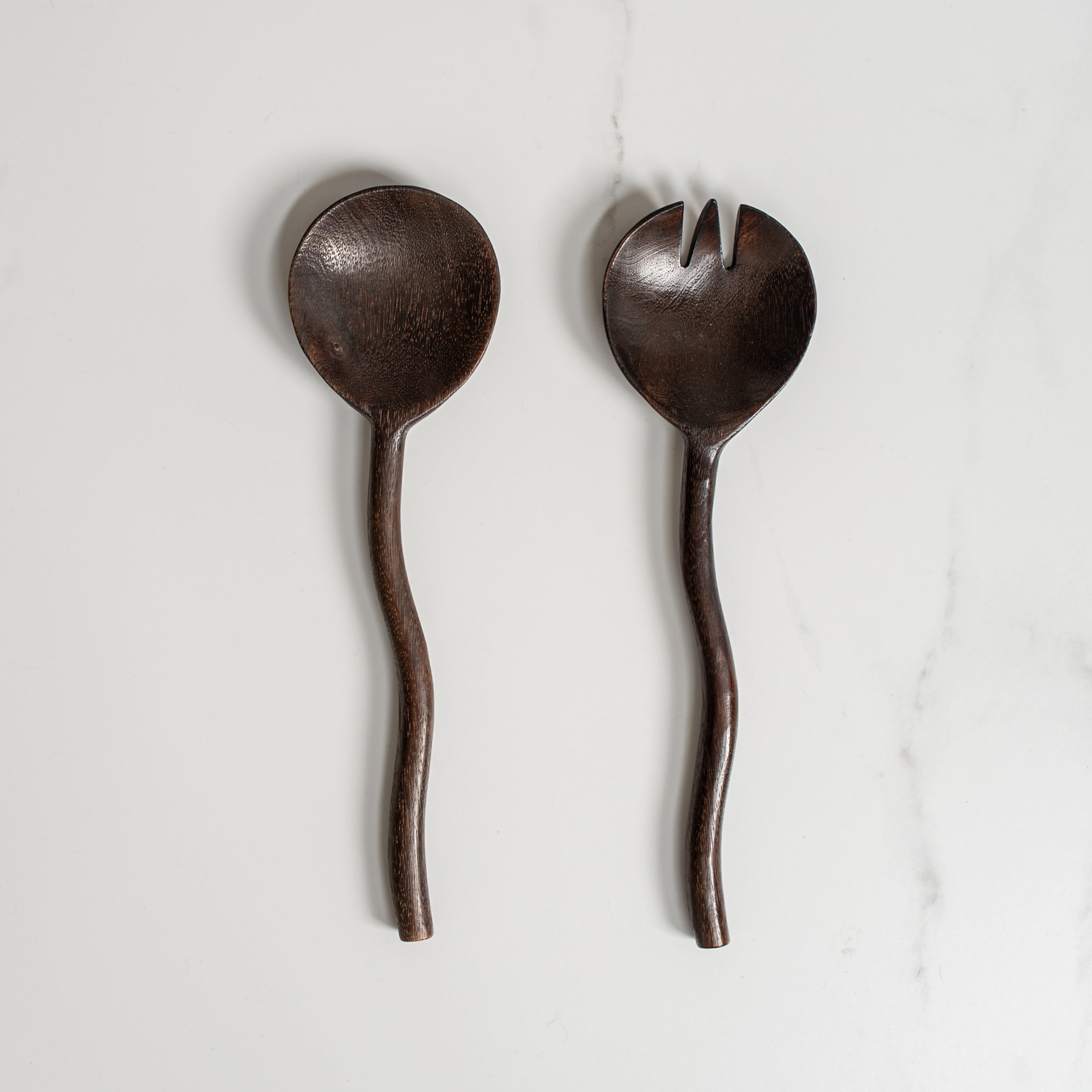 Salad Servers | Ripple | Walnut