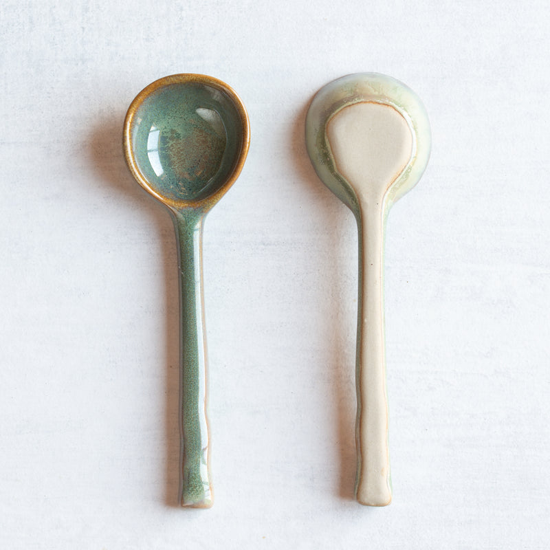 Ceramic Spoon | Rustic Green