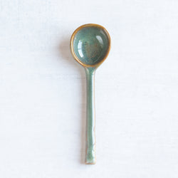 Ceramic Spoon | Rustic Green