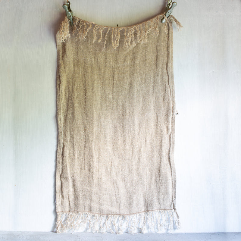 Rustic Linen Handloomed Hand Towel | Natural