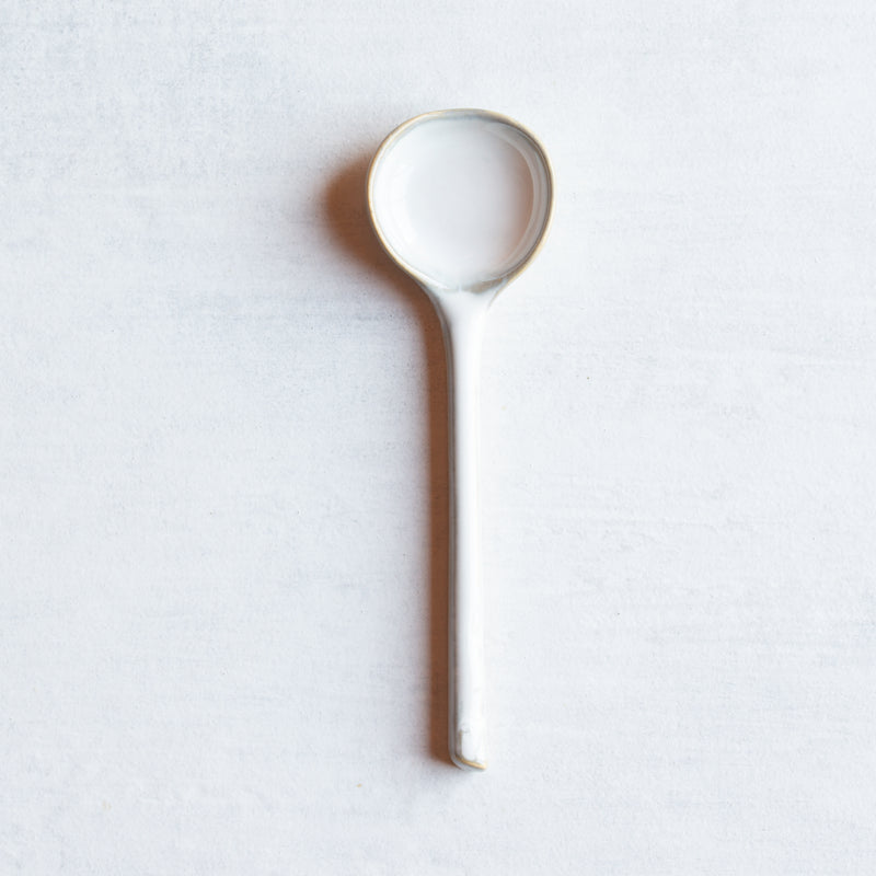 Ceramic Spoon | Rustic White