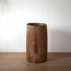 Rustic Wooden Trunk | Hand-Carved (47cm)