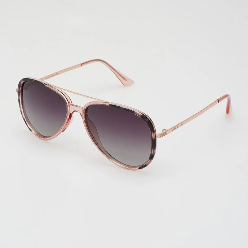 Locello Sunglasses | Lexie | Pink Tortoiseshell/Smoke