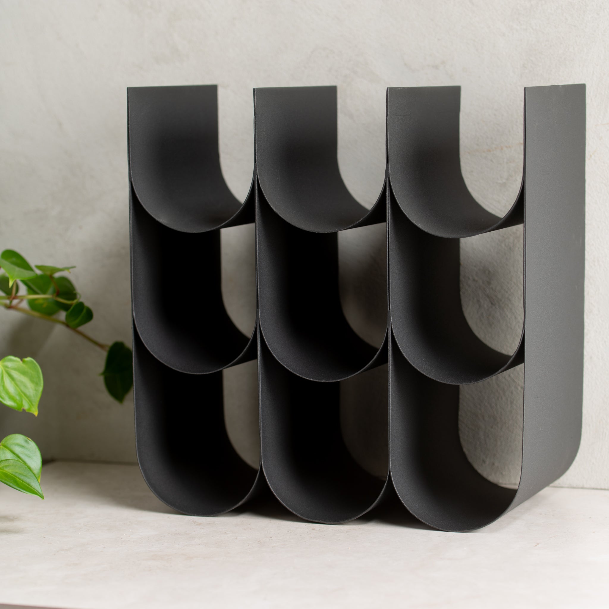 Scallop 9 Bottle Wine Rack