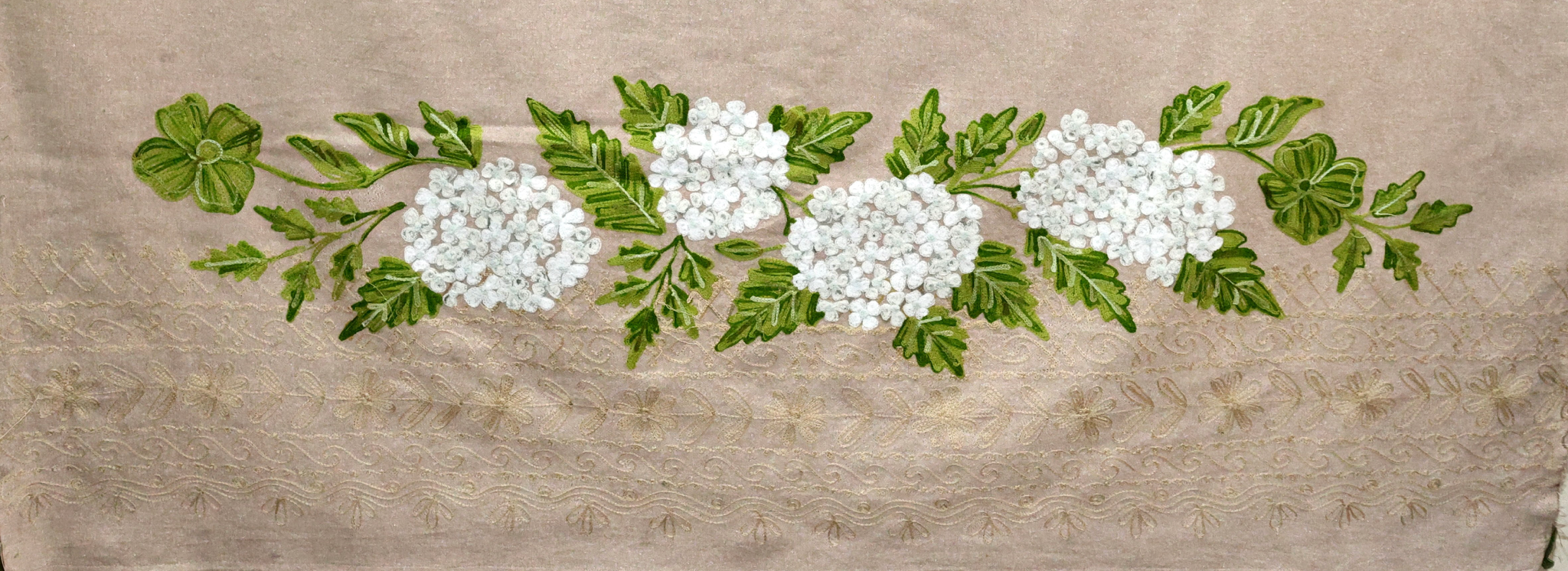 Embroidered Throw | Hydrangea