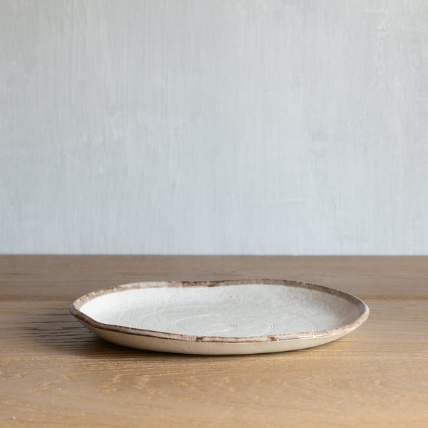 Japanese Ceramics | Shirokaratsu | Large Oval Plate
