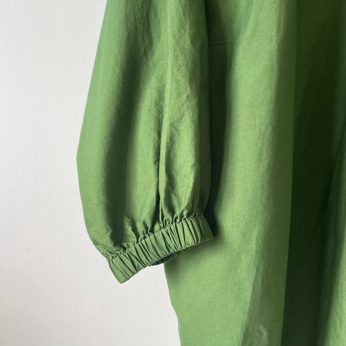 Silk + Cotton Shirt | Green