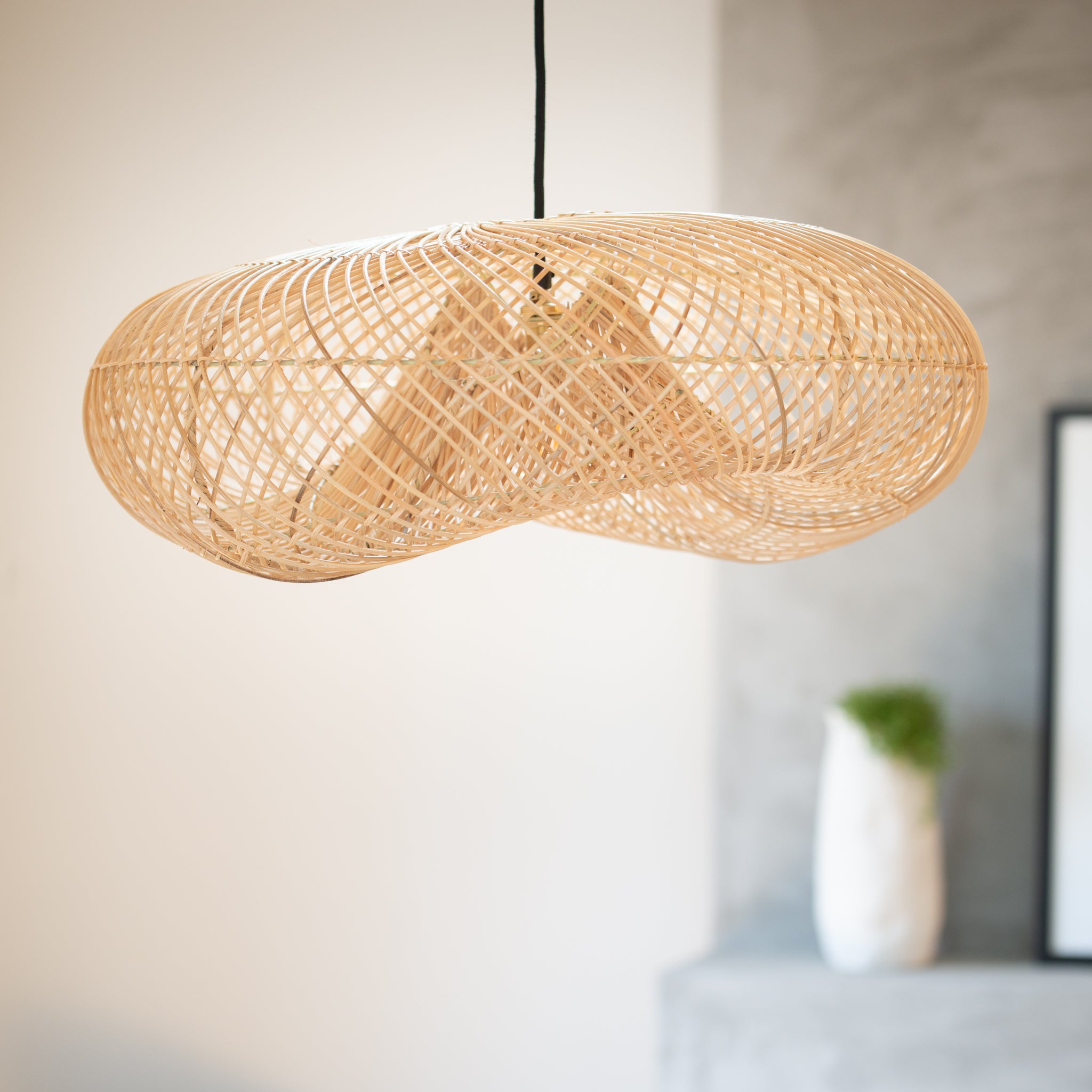 Fluide Rattan Light Shade NZ Folklore Lighting