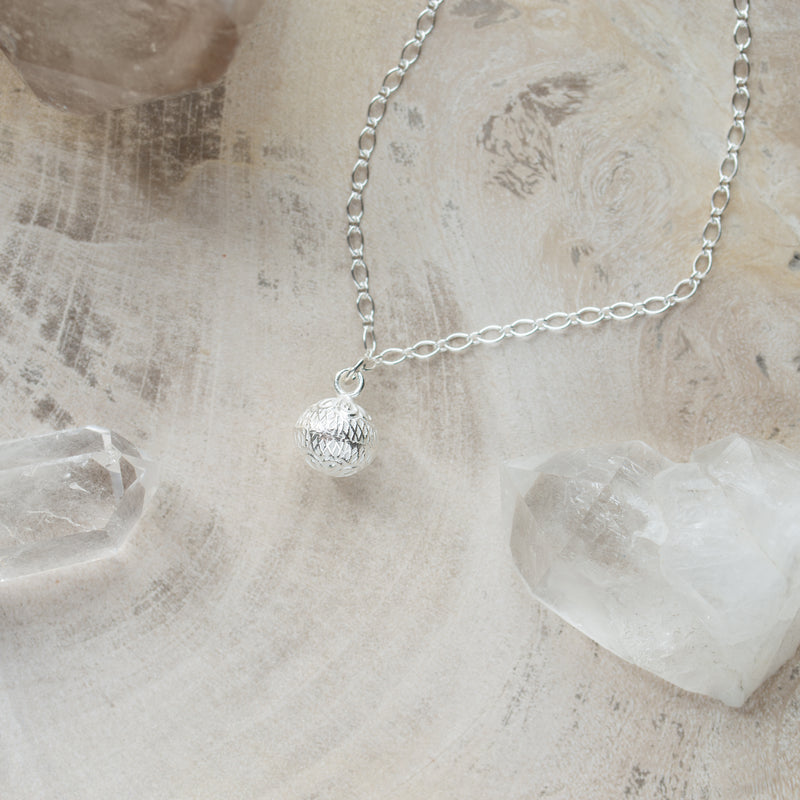 Sterling Silver Necklace | Bloom on 18" sterling silver chain