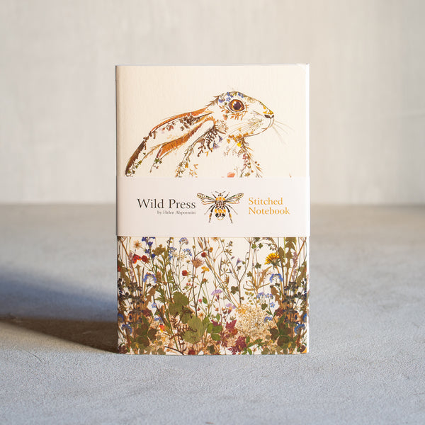 Notebook | Wildflower Hare | Stitched
