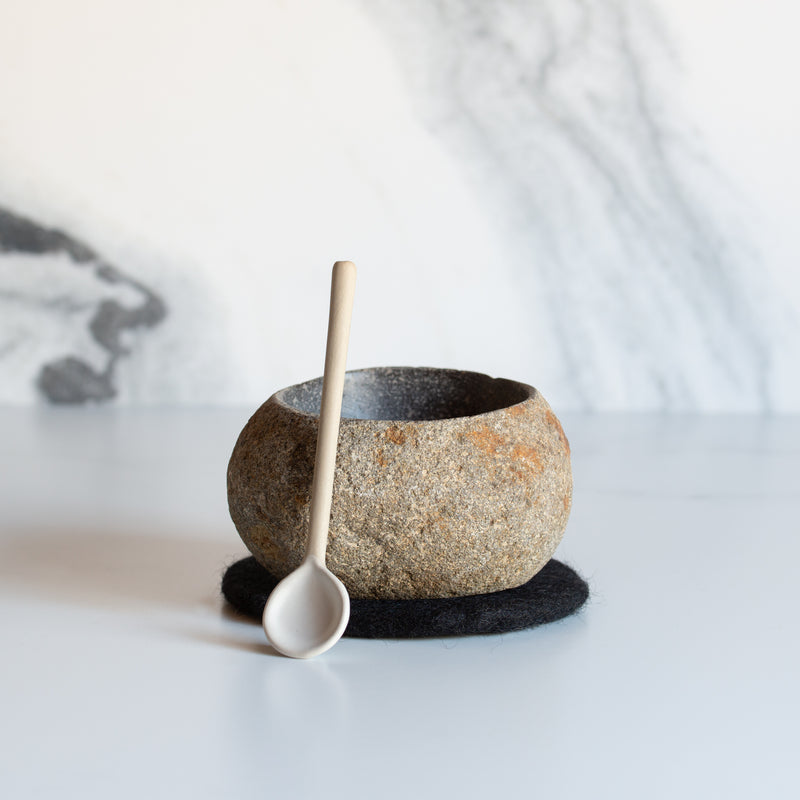 Little Stone Spice Bowl Set | Includes Mat + FREE Spoon