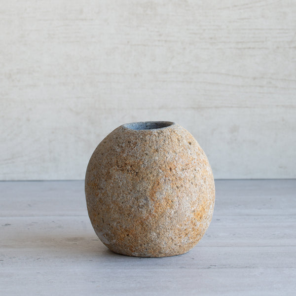 Natural Stone Flower Vase | Small