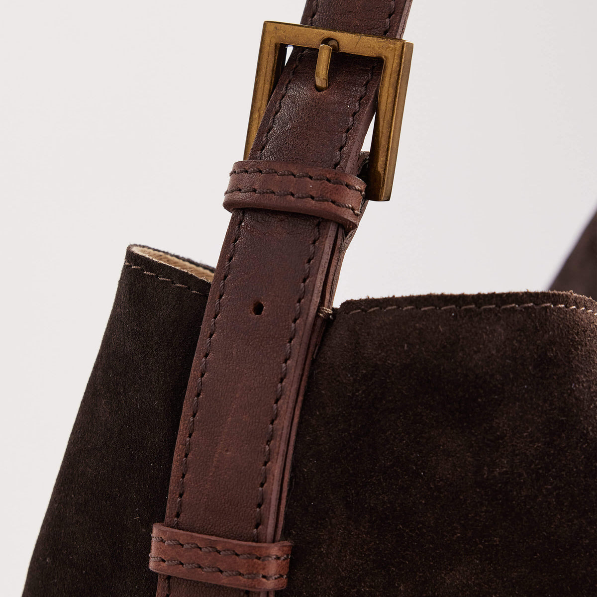 Juju & Co. | Suede Cabas Tote | Chocolate