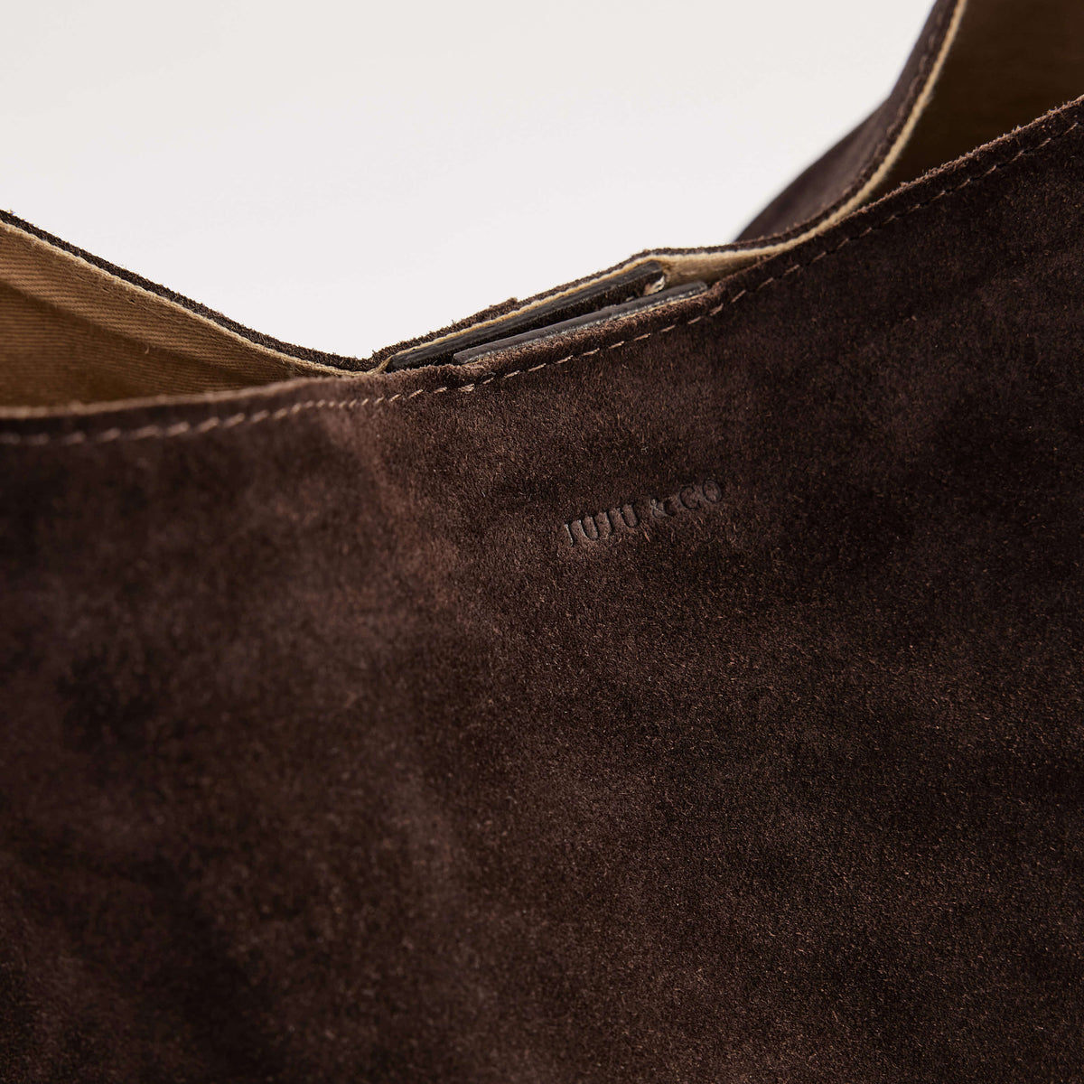 Juju & Co. | Suede Cabas Tote | Chocolate