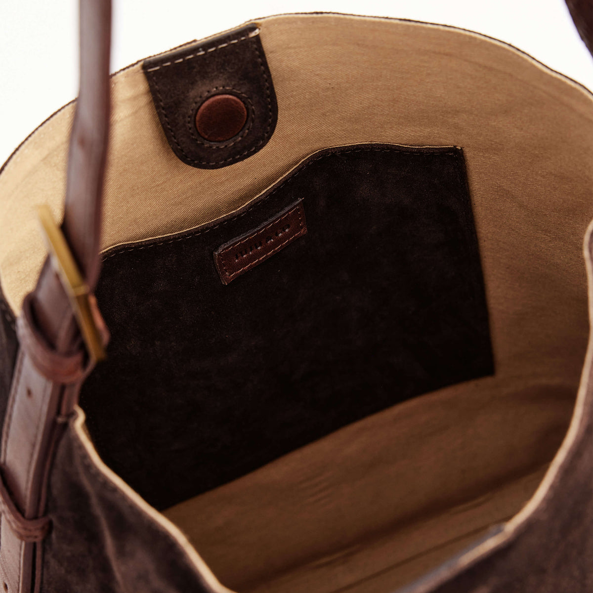 Juju & Co. | Suede Cabas Tote | Chocolate