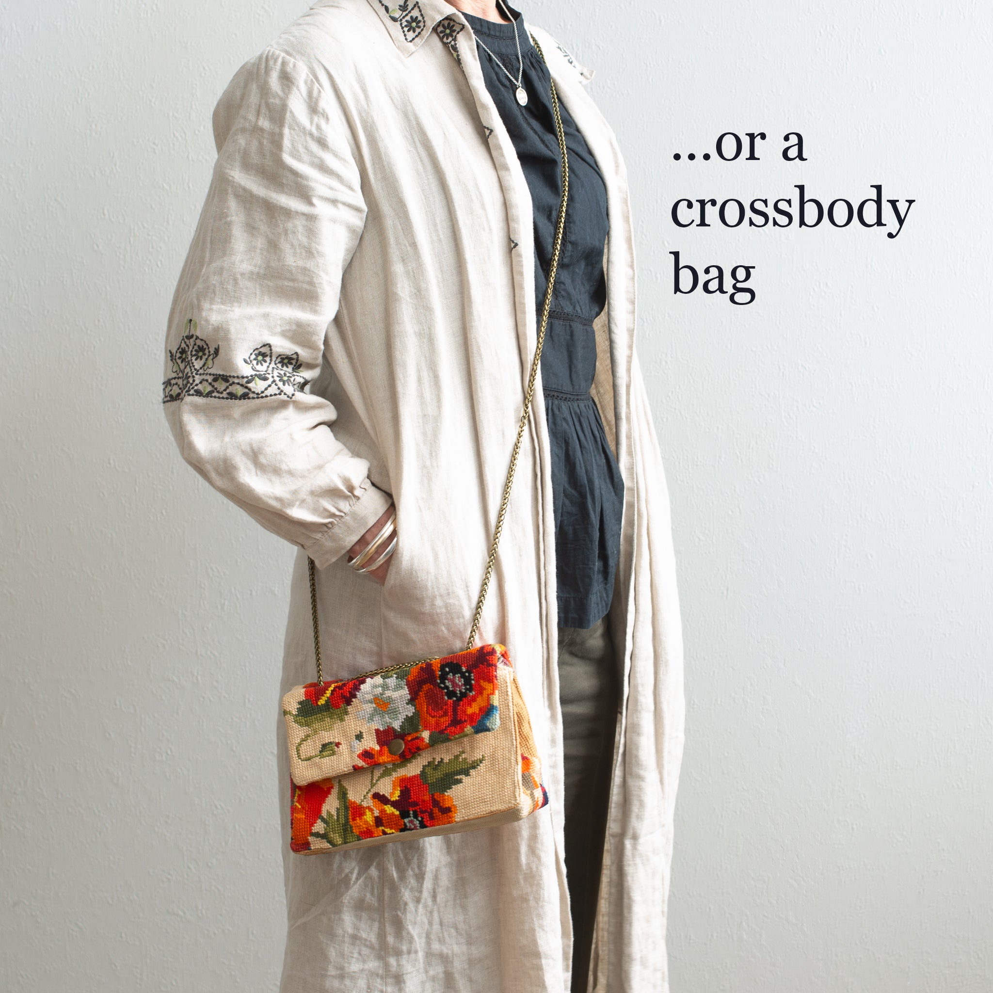 Tapestry Bag | Shoulder + Crossbody | Des Bois