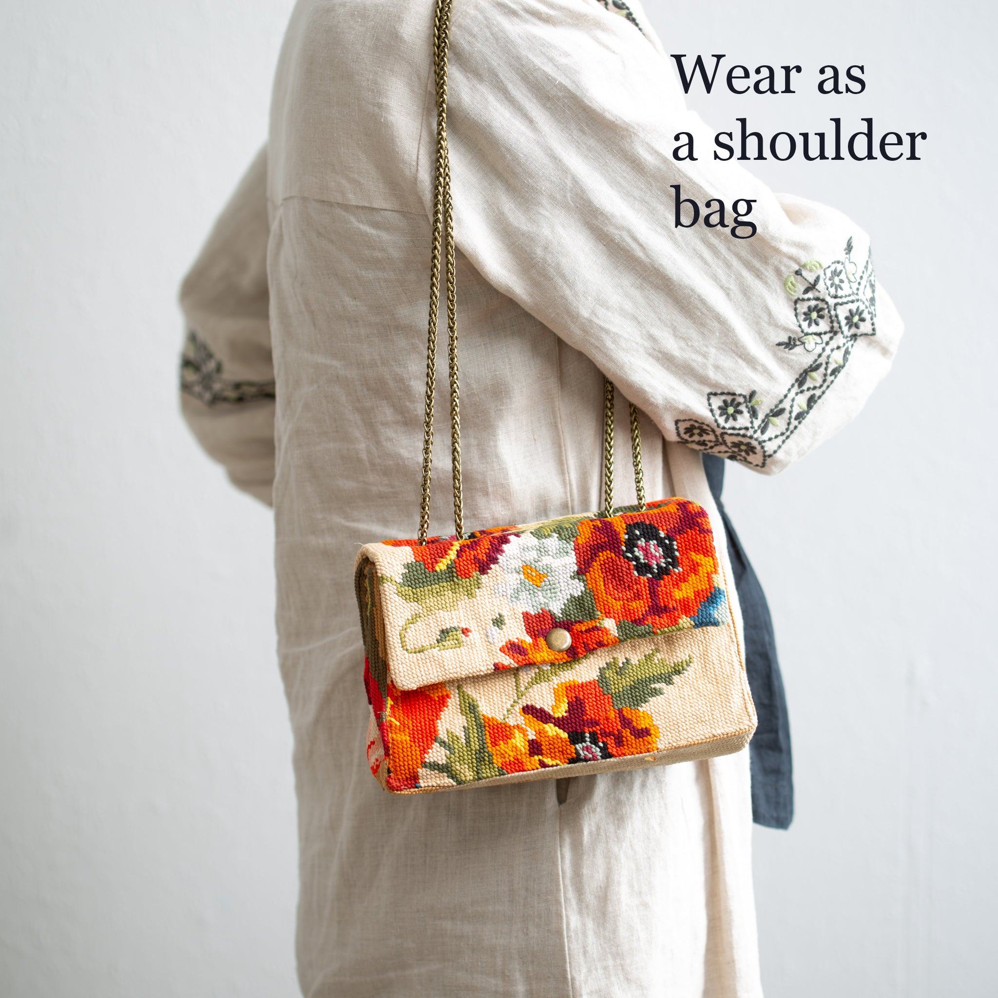 Tapestry Bag | Shoulder + Crossbody | Des Bois
