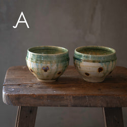 Japanese Ceramics | Ippuku |Tea Bowl | Set of 2