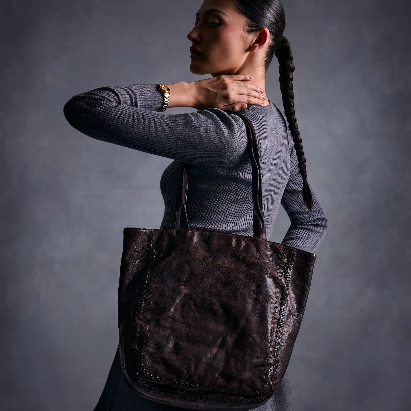 Leather Bag | The Flinders Tote | Brown