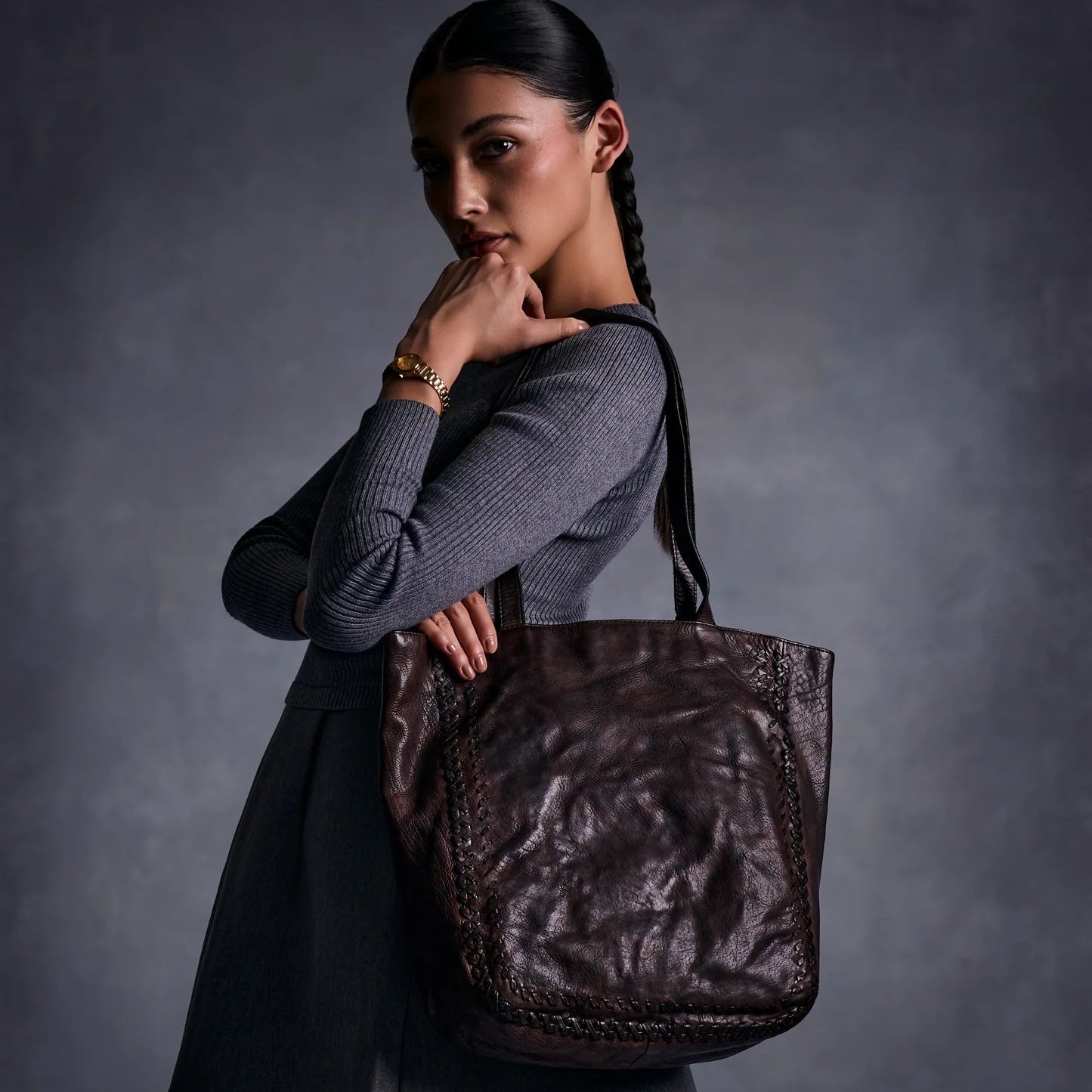 Leather Bag | The Flinders Tote | Brown