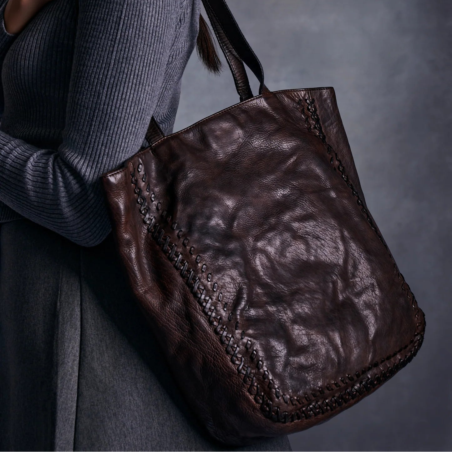 Leather Bag | The Flinders Tote | Brown