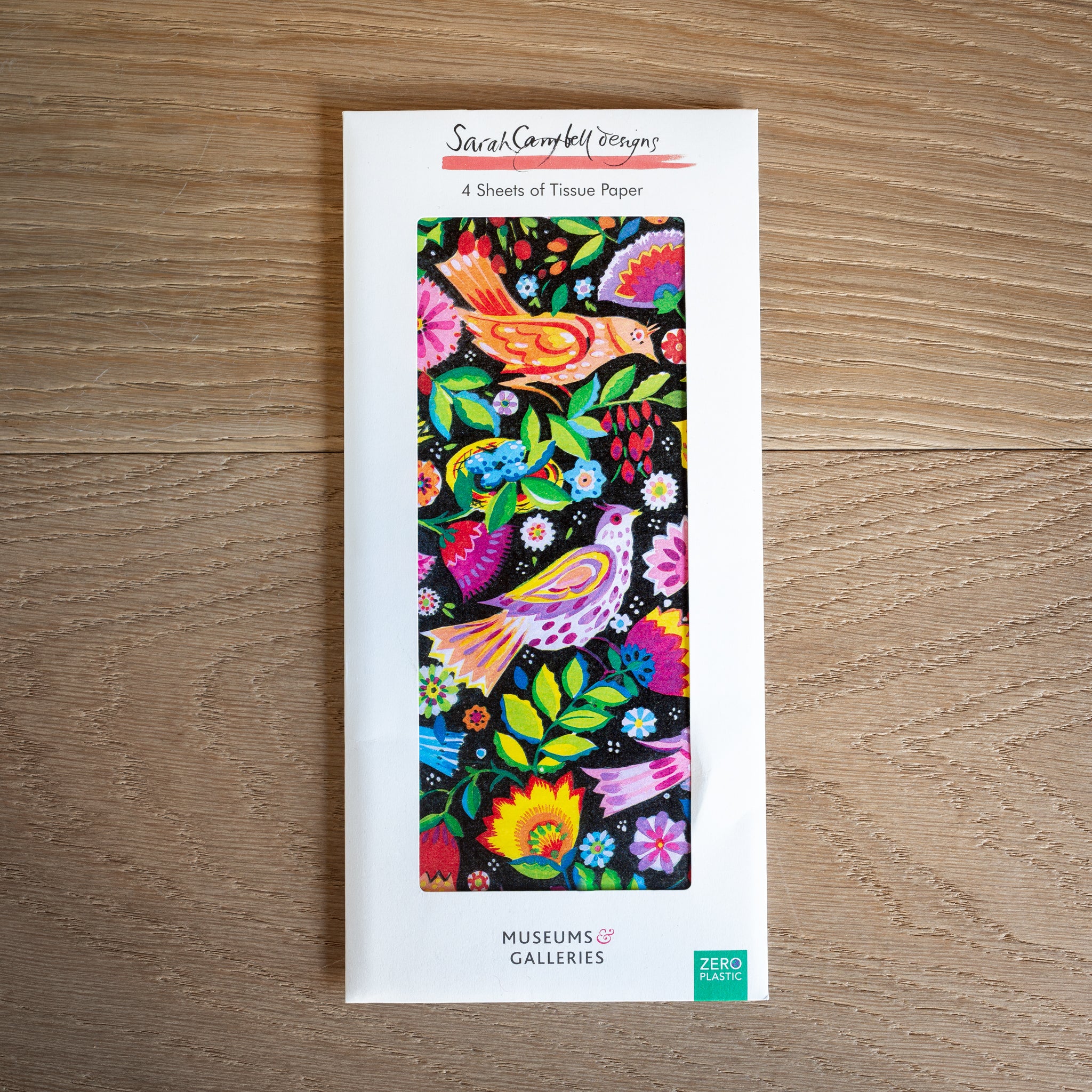 Printed Tissue Paper NZ Folk Birds Design Folklore