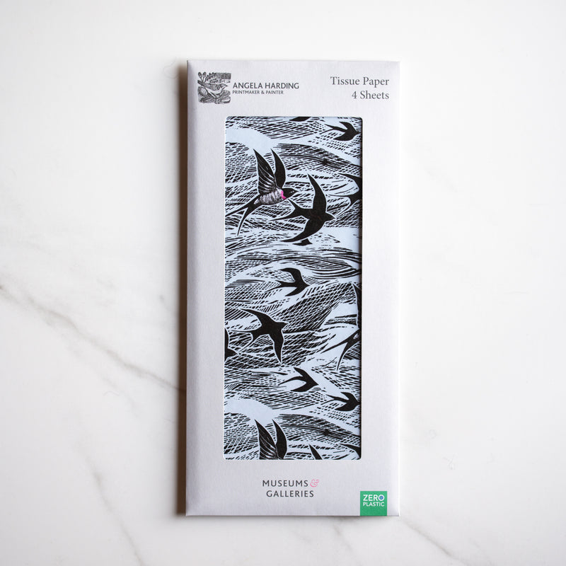 Printed Tissue Paper | Swallows and Sea